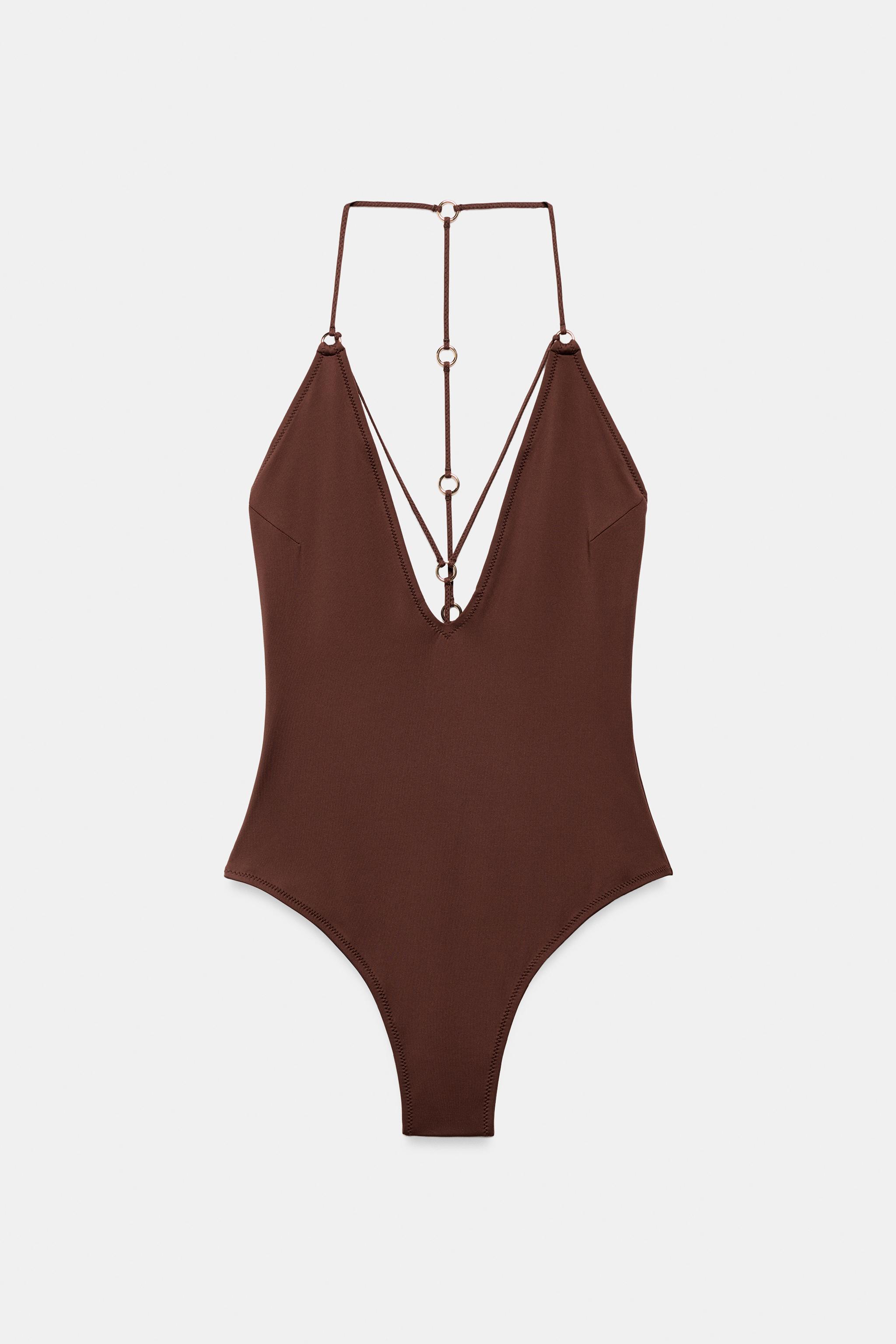 PLAIN EYELET SWIMSUIT